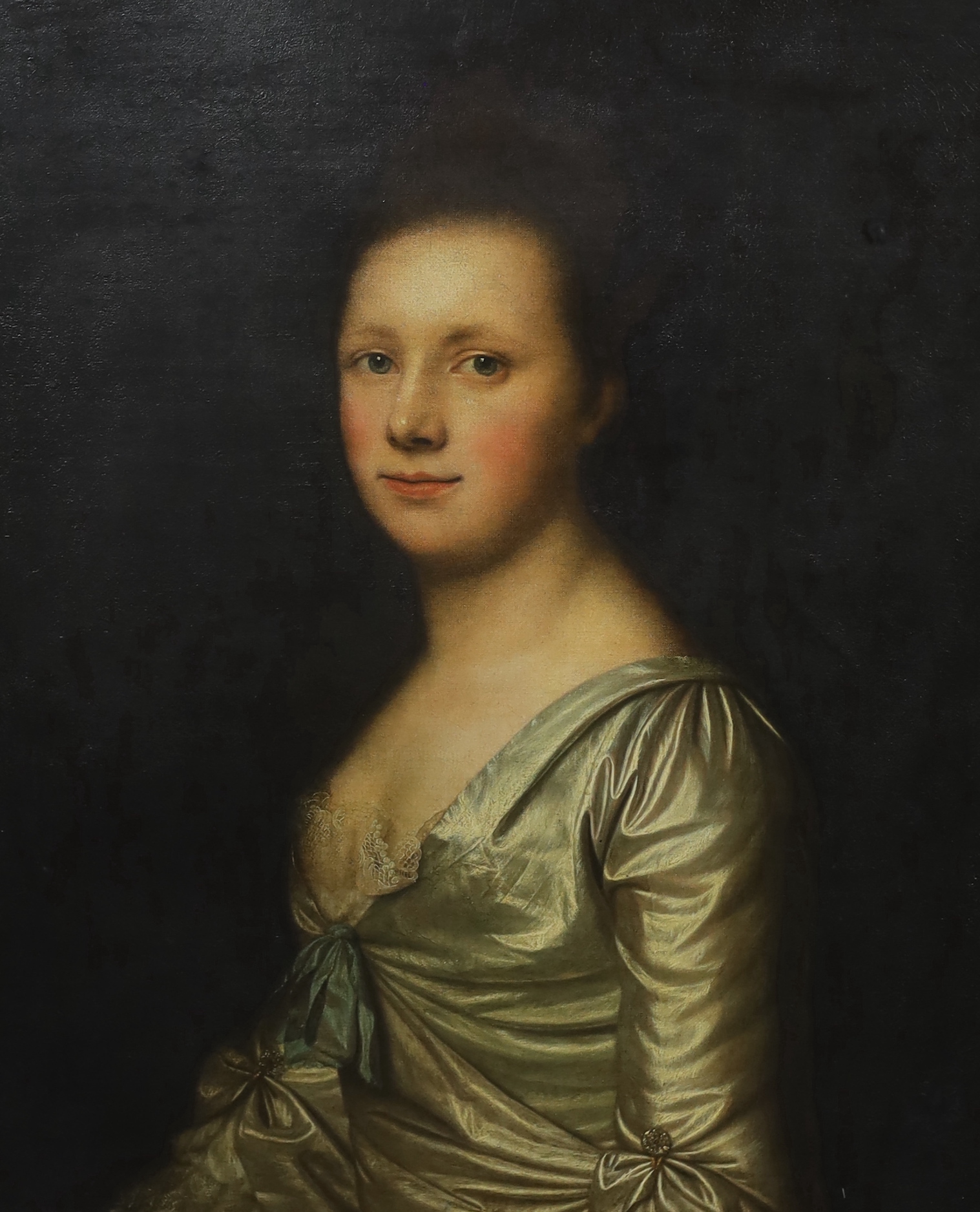 Attributed to Allan Ramsay (Scottish, 1713-1784), Portraits of Samuel Waring and his spouse, oil on canvas, a pair, 61 x 51cm